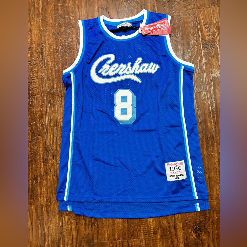 Kobe Bryant #8 X Nipsey Hustle Crenshaw Headgear Classics Basketball Jersey#4305
